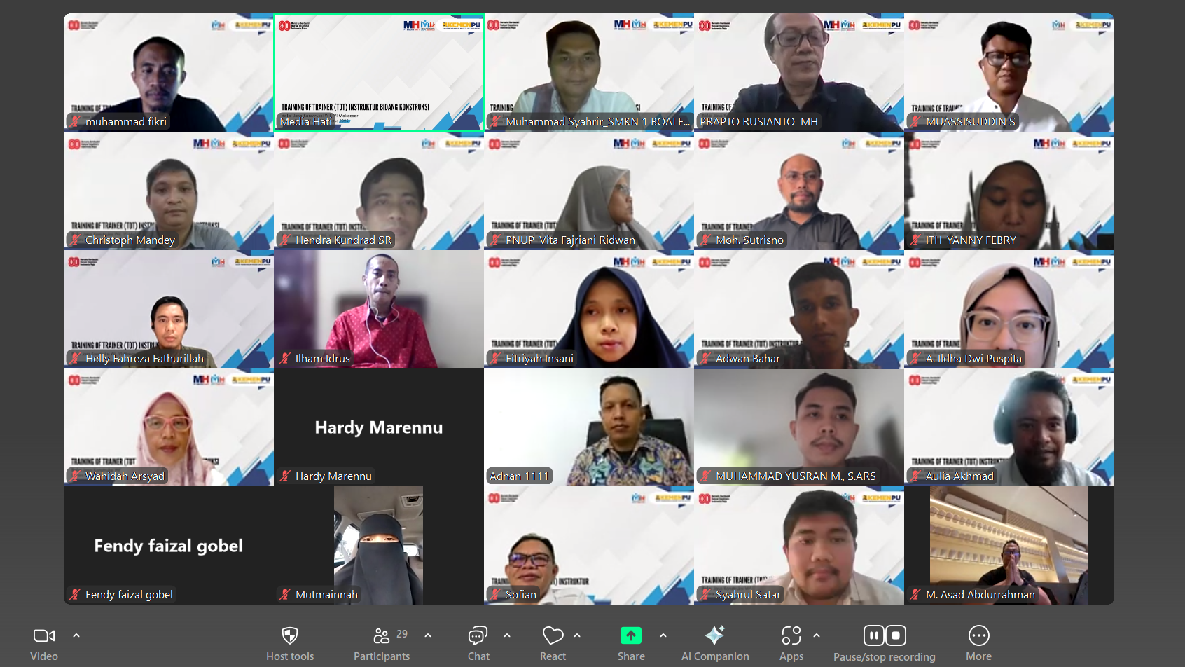 Pelatihan ToT (Training of Trainers) Instruktur Junior